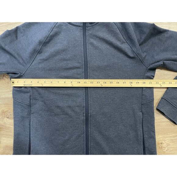 Lululemon City Sweat Full-Zip Hoodie Sweatshirt Heather Navy M3CE6S Men’s L - Picture 2 of 7